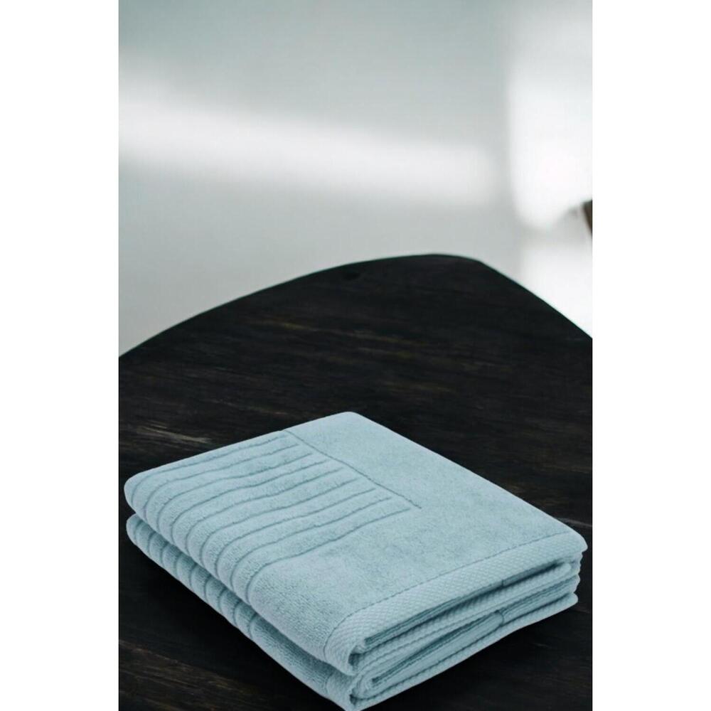 Concierge Collection 2-Pack Jacquard Rib Turkish Cotton Bath Mats